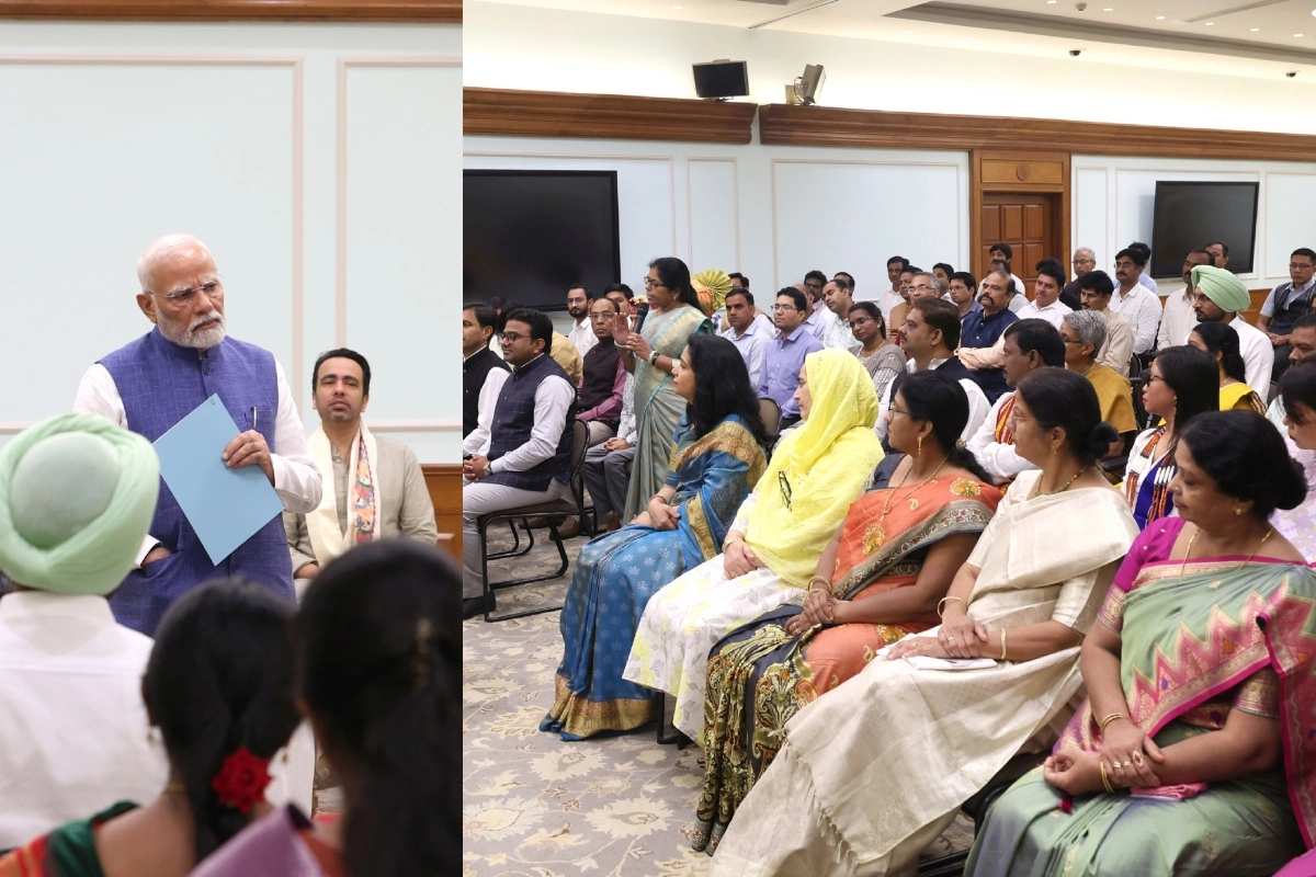 PM Modi interacts with National Awardee Teachers : آج کے نوجوانوں کو وکست بھارت کے لیے تیار کرنے کی ذمہ داری اساتذہ  پر عائد ہوتی ہے:پی ایم