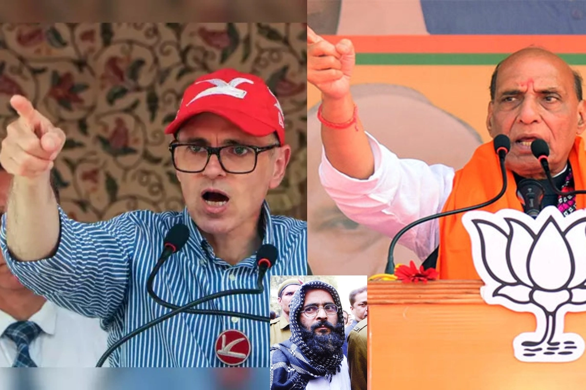 Rajnath Singh On Omar Abdullah Remark: افضل گرو کو اگر پھانسی پر نہیں لٹکاتے تو کیا مالا پہناتے؟ عمر عبداللہ کے بیان پر راجناتھ سنگھ کا پلٹ وار