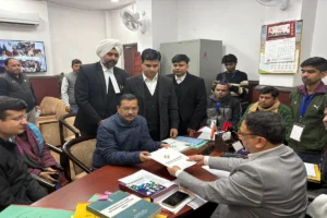 Kejriwal files nomination from New Delhi: اروند کجریوال نے نئی دہلی سے پرچہ نامزدگی کیا داخل،تیسری بار جیت کا کیا دعویٰ