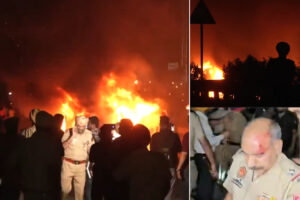 LPU Student Protest: ایل پی یو میں طلبہ کا احتجاج بے قابو، پولیس کے ساتھ جھڑپ، فگواڑا-جالندھر ہائی وے جام، کئی گاڑیاں میں لگائی آگ