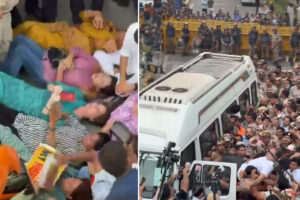 INDIA Alliance Protest: گیانیش کمار کے خلاف اپوزیشن کا احتجاج تیز، پولیس نے جنتر منتر جانے سے روکا، راہل اور پرینکا گاندھی کو پولیس نے حراست میں لیا INDIA Alliance Protest: گیانیش کمار کے خلاف اپوزیشن کا احتجاج تیز، پولیس نے جنتر منتر جانے سے روکا، راہل اور پرینکا گاندھی کو پولیس نے حراست میں لیا